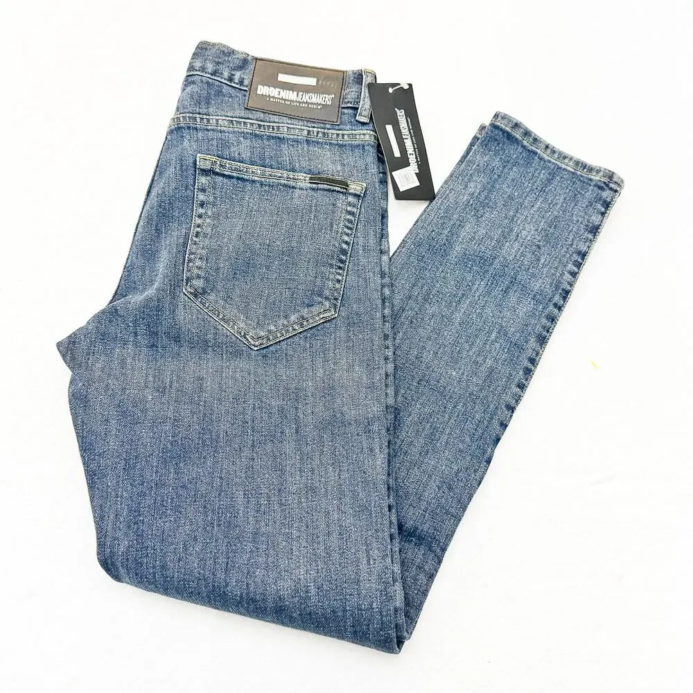 Dr. Denim Clark Button Fly Slim Fit Dark Wash Denim Jeans Size 29 NWT - Picture 8 of 8